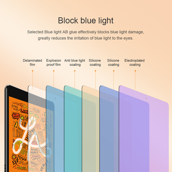 خرید گلس شیشه ای نیلکین تبلت iPad Mini 2019 مدل V+ Anti Blue Light