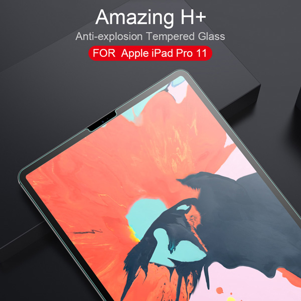 خرید گلس شیشه ای نیلکین تبلت iPad Pro 11 2018 مدل H+ Anti-Explosion
