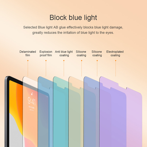 خرید گلس شیشه ای نیلکین تبلت iPad Pro 11 2018 مدل V+ Anti Blue Light