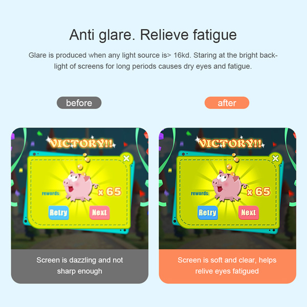 خرید گلس شیشه ای نیلکین تبلت iPad Pro 12.9 2020 مدل V+ Anti Blue Light