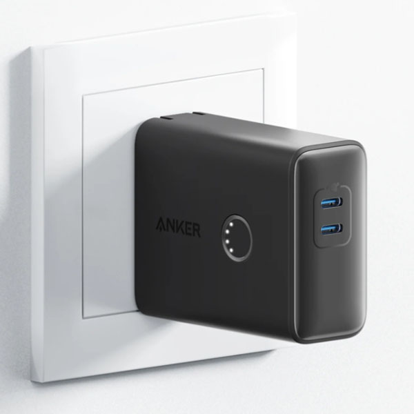 خرید آداپتور و پاوربانک 5000 میلی آمپر هیبریدی 45 وات اَنکر Anker 521 Power Bank A1626P11