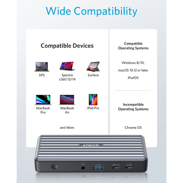 خرید هاب 9 کاره 60 وات 4K مارک Anker مدل Anker A8394 PowerExpand 9-in-1