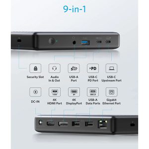 خرید هاب 9 کاره 60 وات 4K مارک Anker مدل Anker A8392 PowerExpand 9-in-1