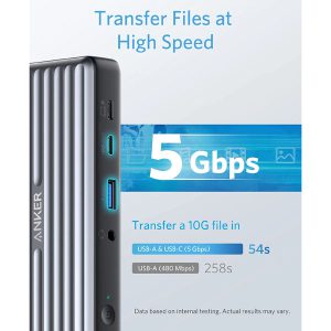 خرید هاب 9 کاره 60 وات 4K مارک Anker مدل PowerExpand 9-in-1 USB-C PD Dock