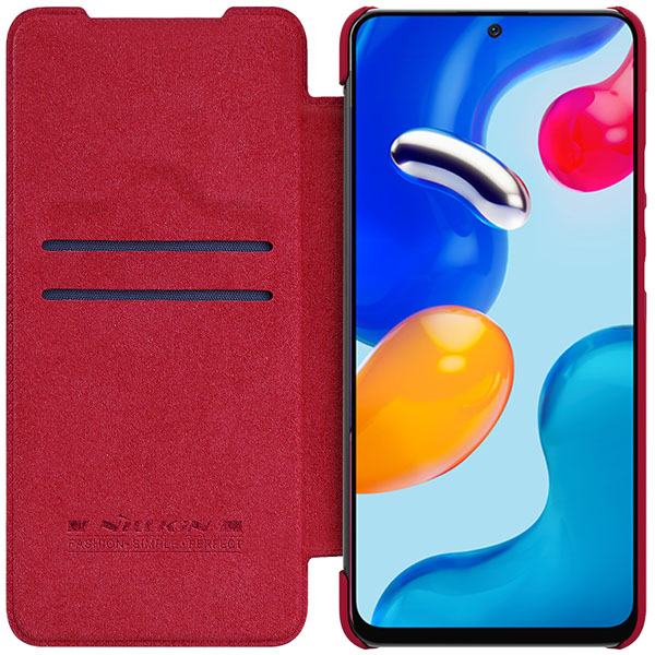 خرید کیف چرمی نیلکین Xiaomi Redmi Note 12S مدل Qin Case