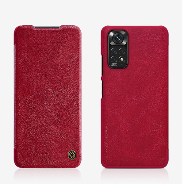 خرید کیف چرمی نیلکین Xiaomi Redmi Note 12S مدل Qin Case