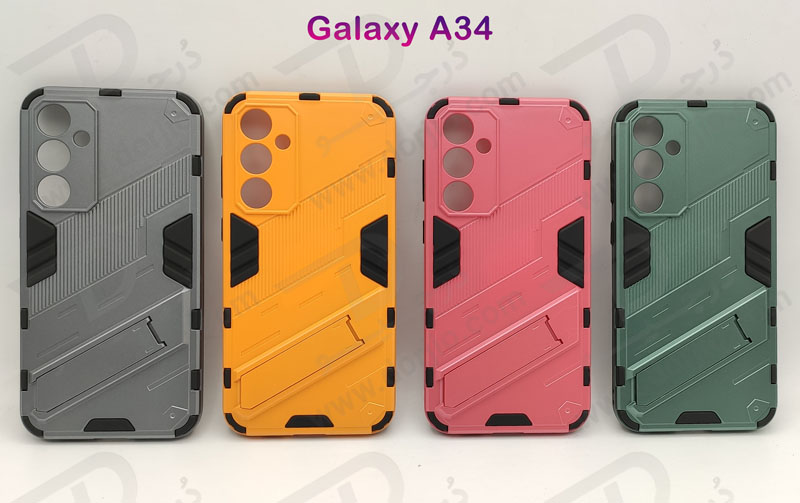 خرید گارد ضد ضربه استند دار Samsung Galaxy A34 مارک BIBERCAS