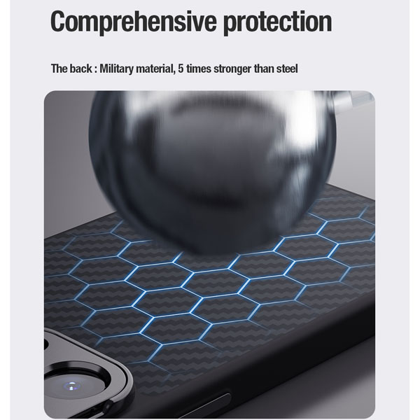 خرید گارد فیبری کمرا استند نیلکین iPhone 14 Pro مدل CarboProp