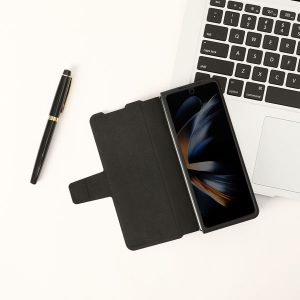 خرید فلیپ کاور چرمی Samsung Galaxy Z Fold 5 مارک نیلکین Aoge Leather Case