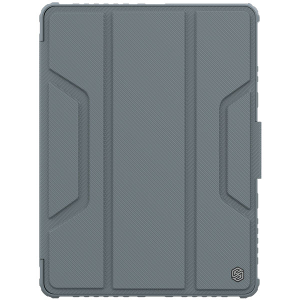 خرید فلیپ کاور چرمی پشت شفاف ایربگ دار iPad 10.2 2021 مارک نیلکین مدل Bumper Pro