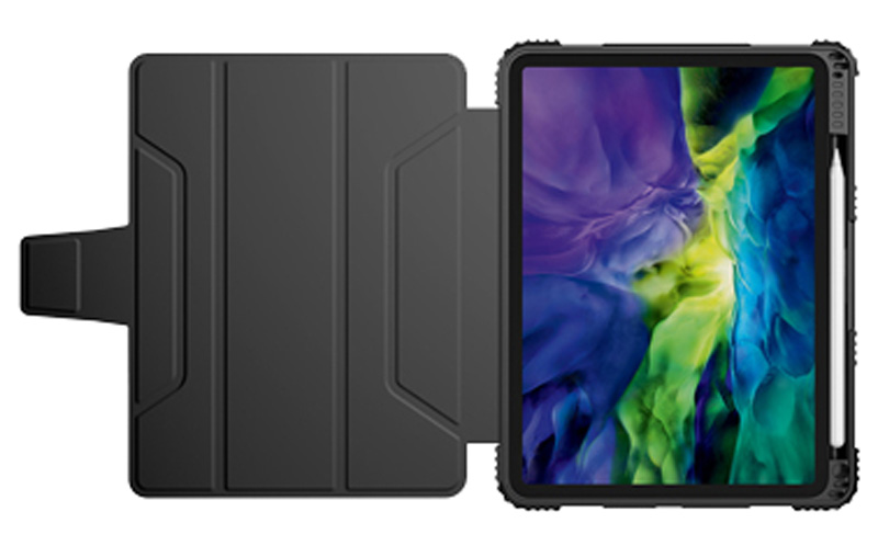 خرید فلیپ کاور چرمی پشت شفاف بامپر دار iPad Pro 11 2021 مارک نیلکین مدل Bumper