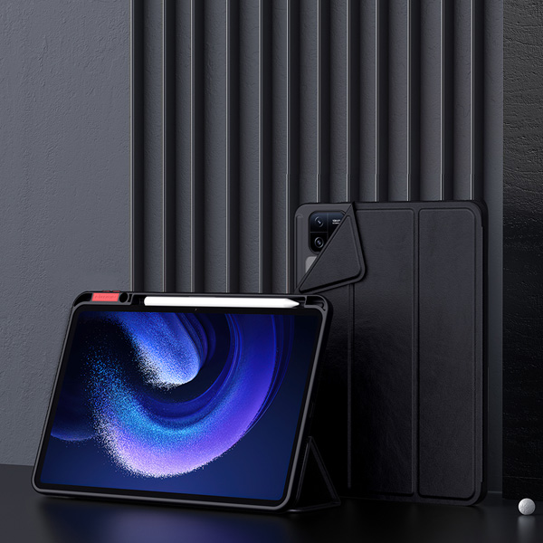 خرید فلیپ کاور چرمی پشت شفاف چند کاره تبلت Xiaomi Pad 6 مارک نیلکین مدل Bevel