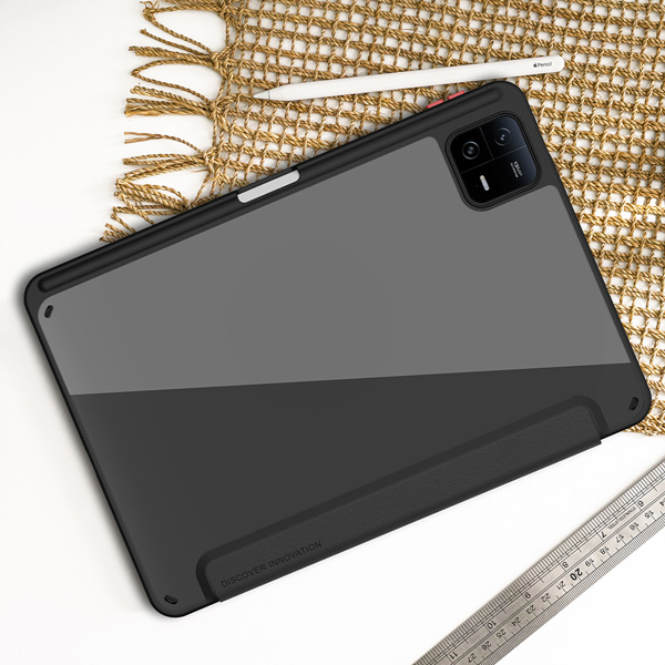 خرید فلیپ کاور چرمی پشت شفاف چند کاره تبلت Xiaomi Pad 6 مارک نیلکین مدل Bevel
