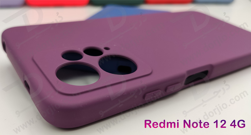 خرید قاب سیلیکونی با محافظ دوربین Xiaomi Redmi Note 12 4G