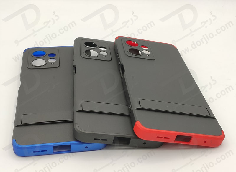 خرید قاب محافظ 360 درجه GKK پایه استند دار Xiaomi Redmi Note 12 4G