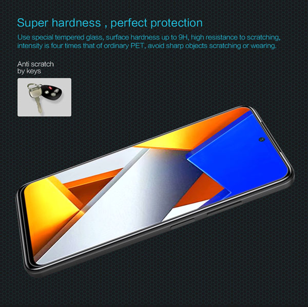 خرید محافظ صفحه نمایش شیشه ای Xiaomi Redmi Note 12S مارک نیلکین مدل H Anti-Explosion