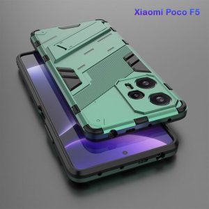 خرید گارد ضد ضربه استند دار Xiaomi Poco F5 مارک BIBERCAS