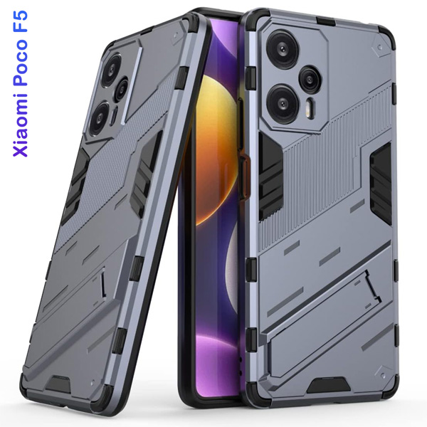 خرید گارد ضد ضربه استند دار Xiaomi Poco F5 مارک BIBERCAS