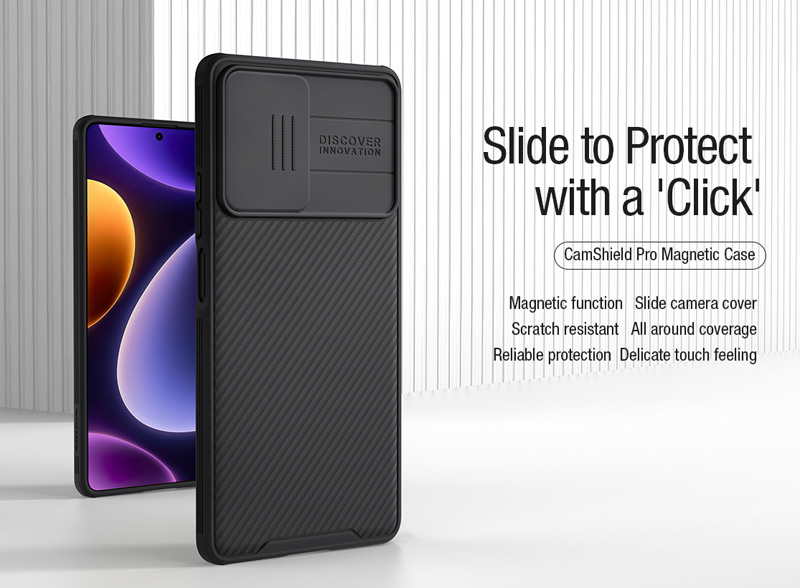 خرید گارد ضد ضربه مغناطیسی نیلکین Xiaomi Poco F5 مدل Camshield Pro Magnetic Case