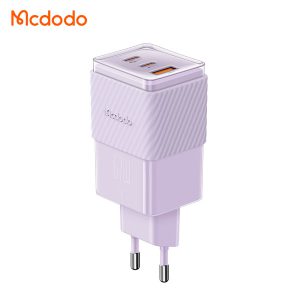 خرید شارژر سریع دیواری 67 وات مک دودو با سه پورت خروجی Mcdodo CH-150 Dichromatic GaN 5 Mini Fast Charger 67W