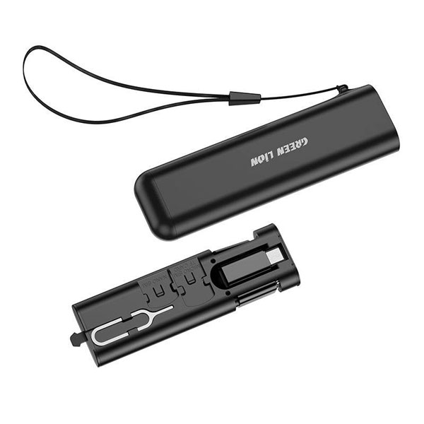 خرید پک تبدیلی به همراه کابل 60 وات Type-C مارک Green Lion مدل Data Cable Strage Box 60W