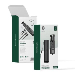 خرید پک تبدیلی به همراه کابل 60 وات Type-C مارک Green Lion مدل Data Cable Strage Box 60W