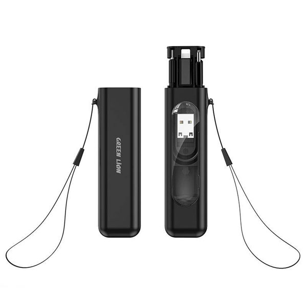 خرید پک تبدیلی به همراه کابل 60 وات Type-C مارک Green Lion مدل Data Cable Strage Box 60W