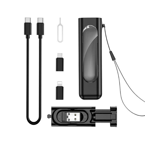 خرید پک تبدیلی به همراه کابل 60 وات Type-C مارک Green Lion مدل Data Cable Strage Box 60W