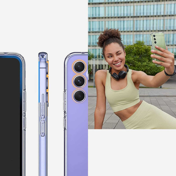 خرید گارد ژله ای شفاف با محافظ دوربین Samsung Galaxy M54