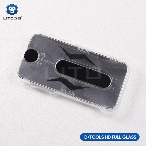 خرید گلس شفاف با ابزار مخصوص نصب iPhone 14 Pro مارک LITO مدل Magic Box D+ HD Glass