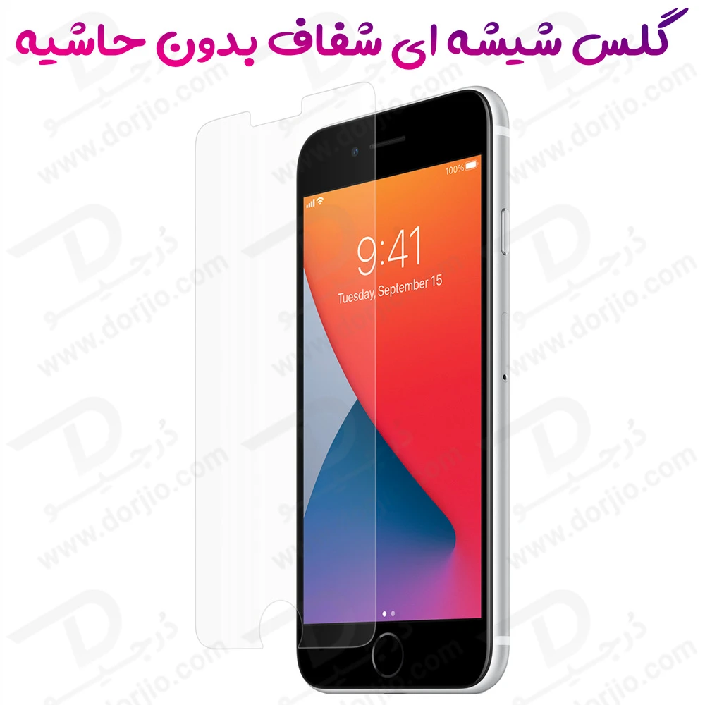 گلس شفاف بدون حاشیه گوشی iPhone 6 Plus