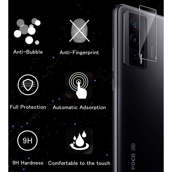 خرید گلس لنز شیشه‌ ای دوربین Xiaomi Poco F5 Pro