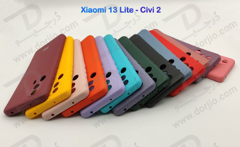 خرید قاب سیلیکونی با محافظ دوربین Xiaomi 13 Lite