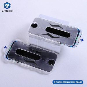 خرید گلس حریم شخصی با ابزار مخصوص iPhone 14 Pro مارک LITO مدل Magic Box D+ Privacy Glass