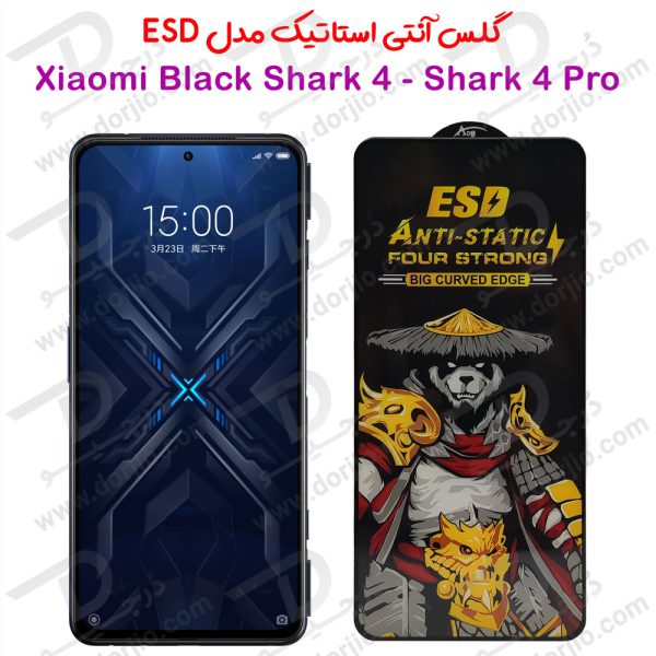 خرید گلس شفاف آنتی استاتیک Xiaomi Black Shark 4 مدل ESD Anti-Static