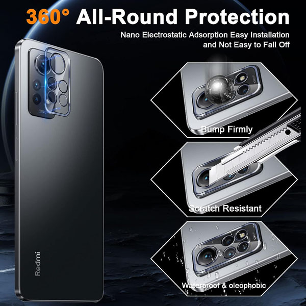 خرید گلس لنز شیشه‌ ای دوربین Xiaomi Redmi Note 12 Pro 4G