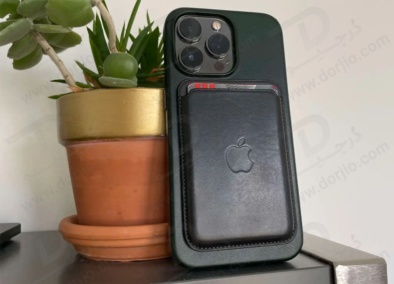 خرید کیف چرمی مگ سیف آیفون - Leather Wallet MagSafe