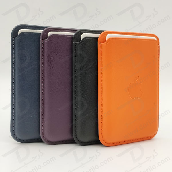 خرید کیف چرمی مگ سیف آیفون ( جا کارتی ) - Leather Wallet MagSafe