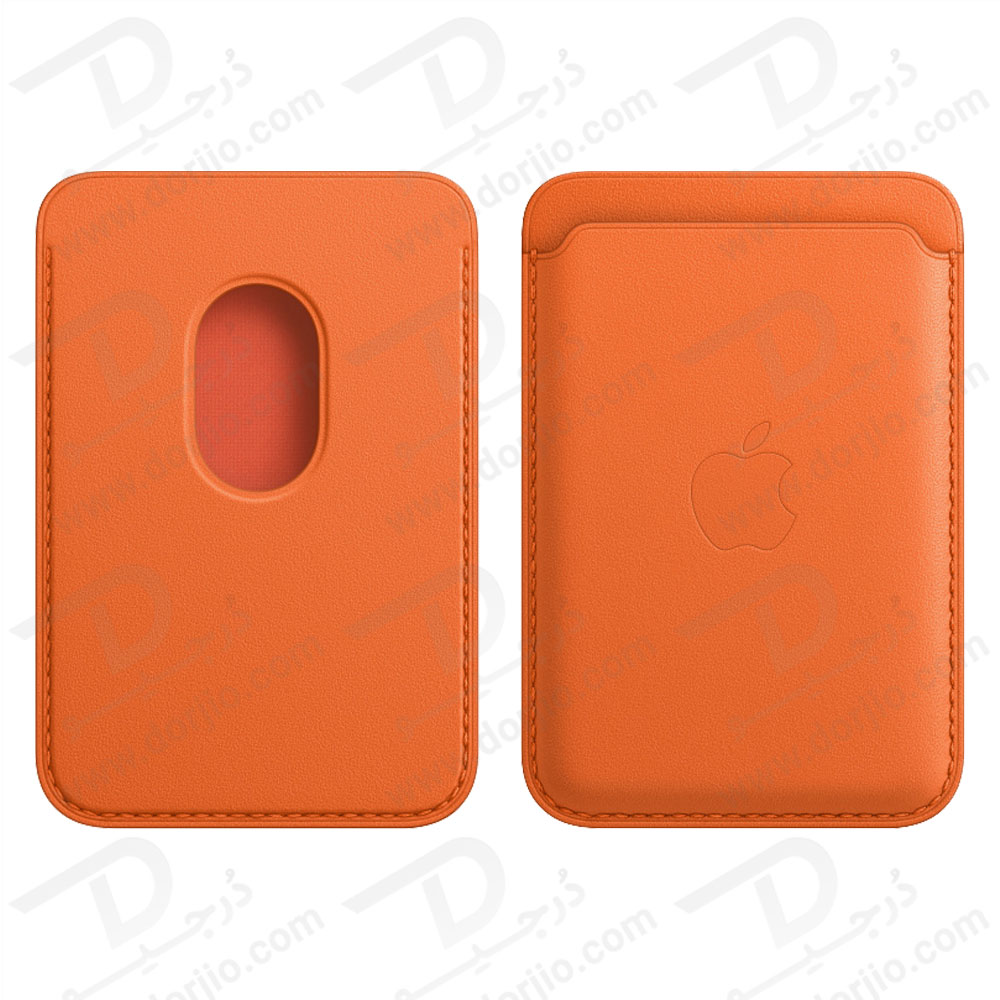 خرید کیف چرمی مگ سیف آیفون ( جا کارتی ) - Leather Wallet MagSafe