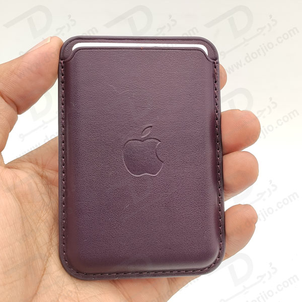 خرید کیف چرمی مگ سیف آیفون ( جا کارتی ) - Leather Wallet MagSafe