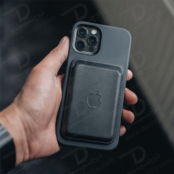 خرید کیف چرمی مگ سیف آیفون - Leather Wallet MagSafe