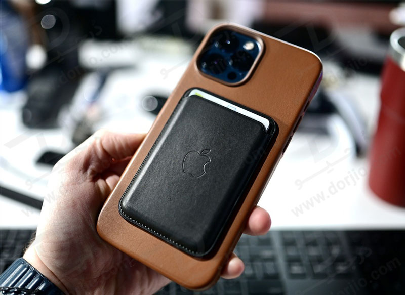 خرید کیف چرمی مگ سیف آیفون - Leather Wallet MagSafe