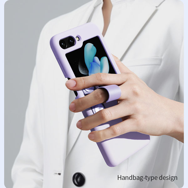 خرید گارد سیلیکونی بند دار Samsung Galaxy Z Flip 5 مارک نیلکین مدل Flex Flip