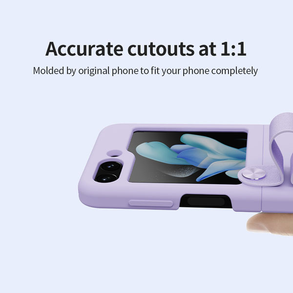 خرید گارد سیلیکونی بند دار Samsung Galaxy Z Flip 5 مارک نیلکین مدل Flex Flip