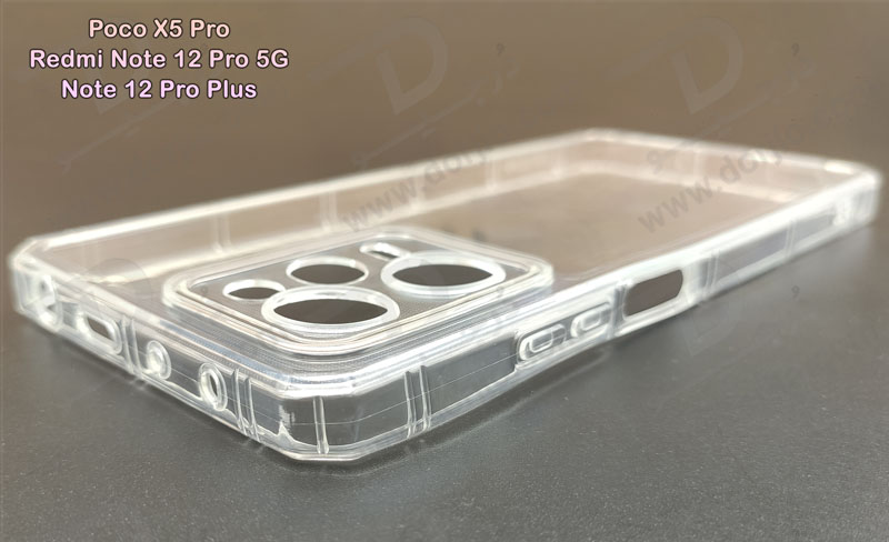 خرید گارد ژله ای شفاف ایربگ دار با محافظ دوربین Xiaomi Poco X5 Pro