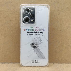 خرید گارد ژله ای شفاف ایربگ دار با محافظ دوربین Xiaomi Redmi Note 12 Pro 5G