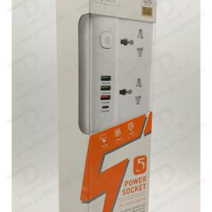 خرید 5 راهی برق + خروجی فست شارژ 20 وات USB-A و USB-C برند LDNIO مدل SC5415