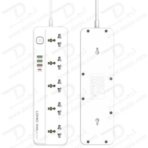 خرید 5 راهی برق + خروجی فست شارژ 20 وات USB-A و USB-C برند LDNIO مدل SC5415