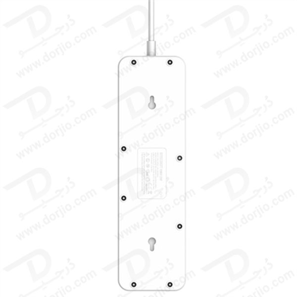 5 راهی برق + خروجی فست شارژ 17 وات USB-A برند LDNIO مدل SC5614