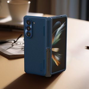 خرید قاب ضد ضربه پایه دار نیلکین Samsung Galaxy Z Fold 5 مدل Super Frosted Shield Fold ( Bracket version )
